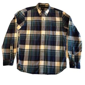 J. Crew Men's Multicolor Plaid Button-Down Shirt size medium, slim
